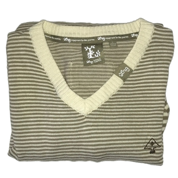 LRG Clothing + Equipment Striped Tree V-Neck Sweater - Picture 1 of 10